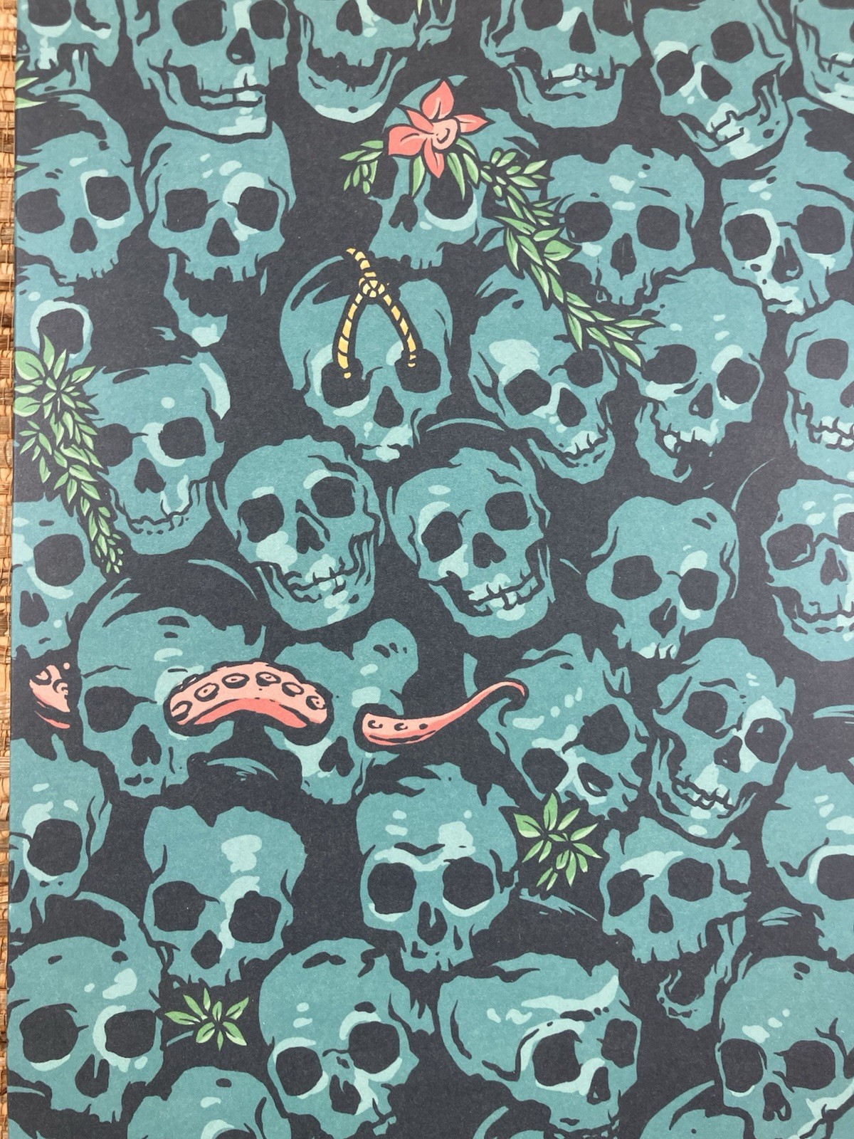 Three Dots and a Dash Skull Wall Menu Summer 25′ & 3 Swizzle Sticks Chicago New