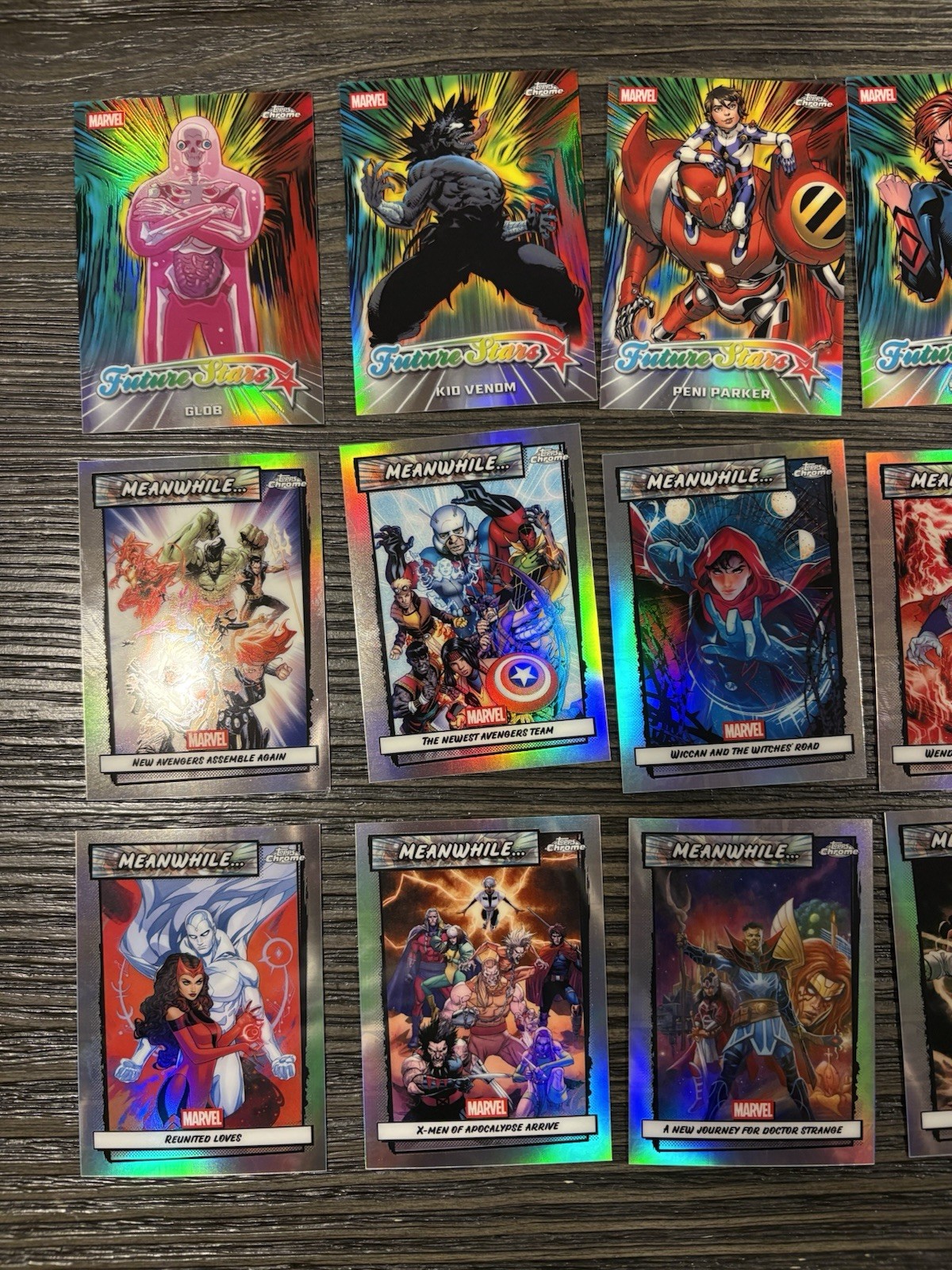 2026 Topps Chrome Marvel Comics Insert Lot Of 52 Cards