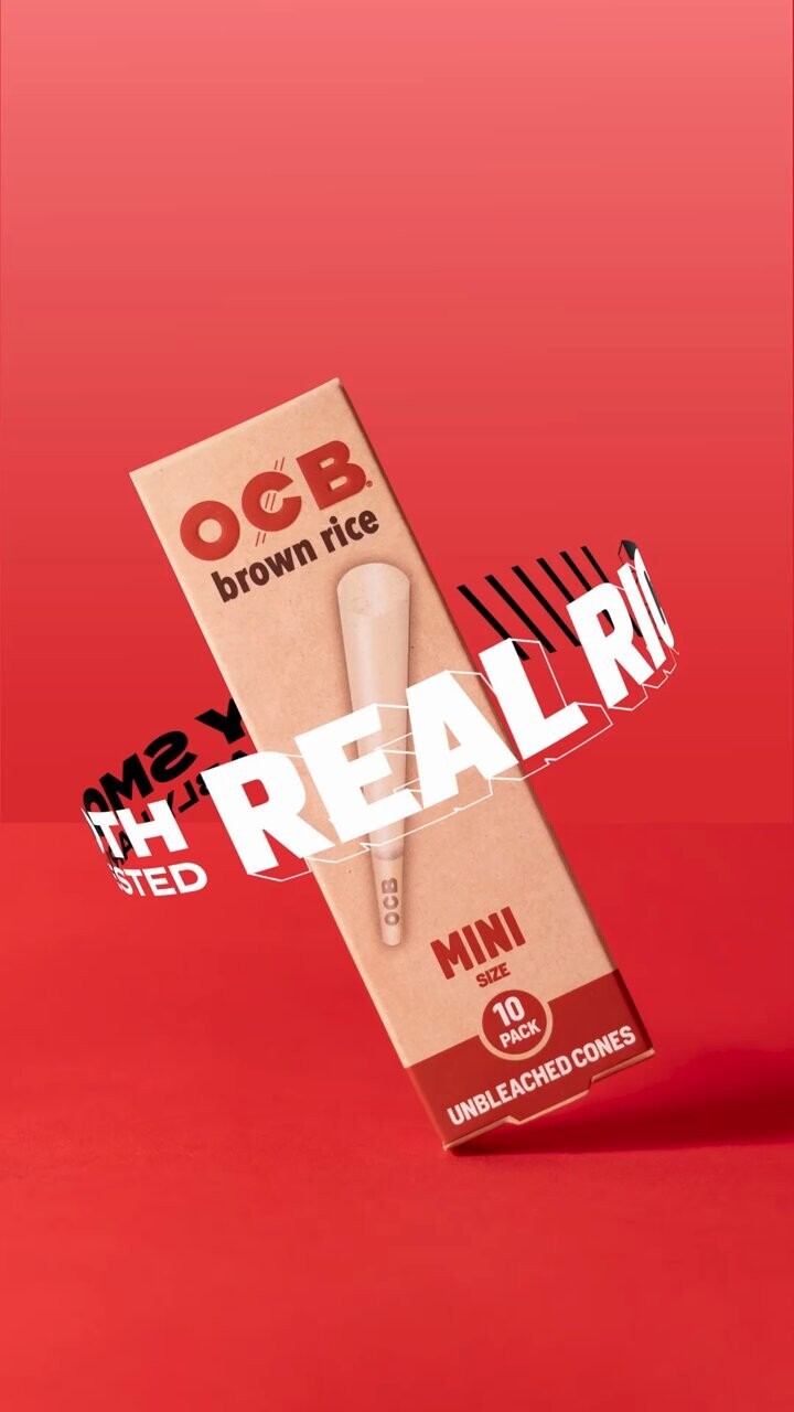🌱OCB BROWN RICE CONES💚MINI SIZE🌱24 BOXES🌱10 PACK