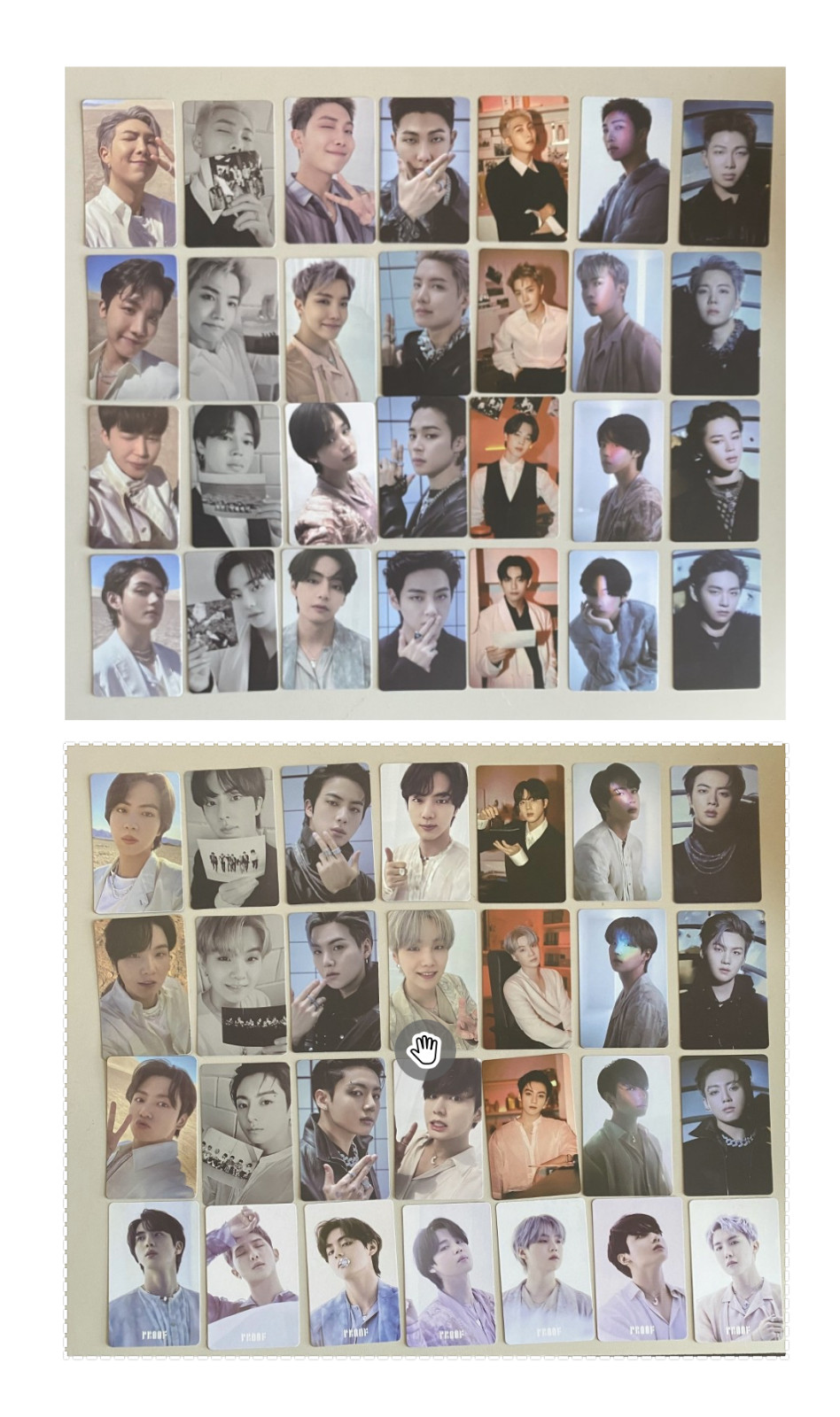 Unbranded Selfmade Photocards BTS Proof Album Photocard Sets – Reproduction