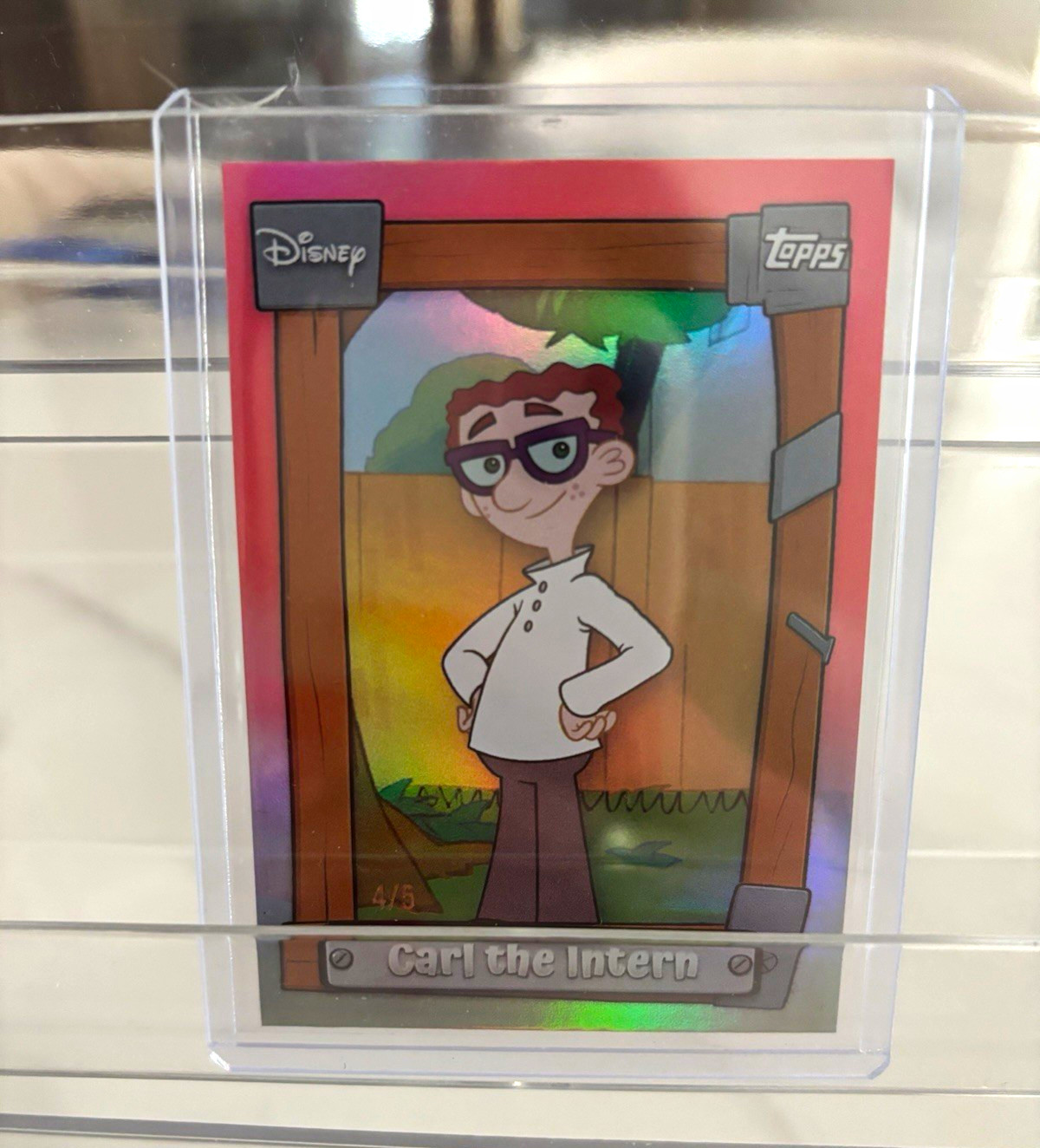 Topps Disney Neon Phineas and Ferb Carl the Intern P&F-17 Serial #4/5 (2026)