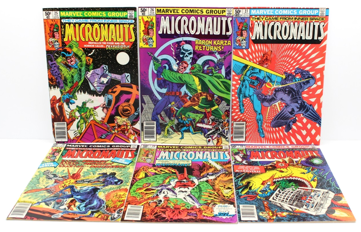Marvel Comics (48) Micronauts space #1-2 Annual, 2-7,9-45,53 & 55 VG Condition