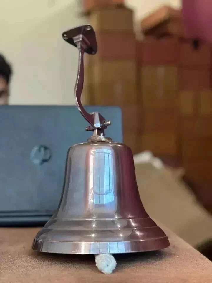 Brown 11″ Large Nautical Solid Brass Ship’s Boat Bell Marine Maritime Wall Decor