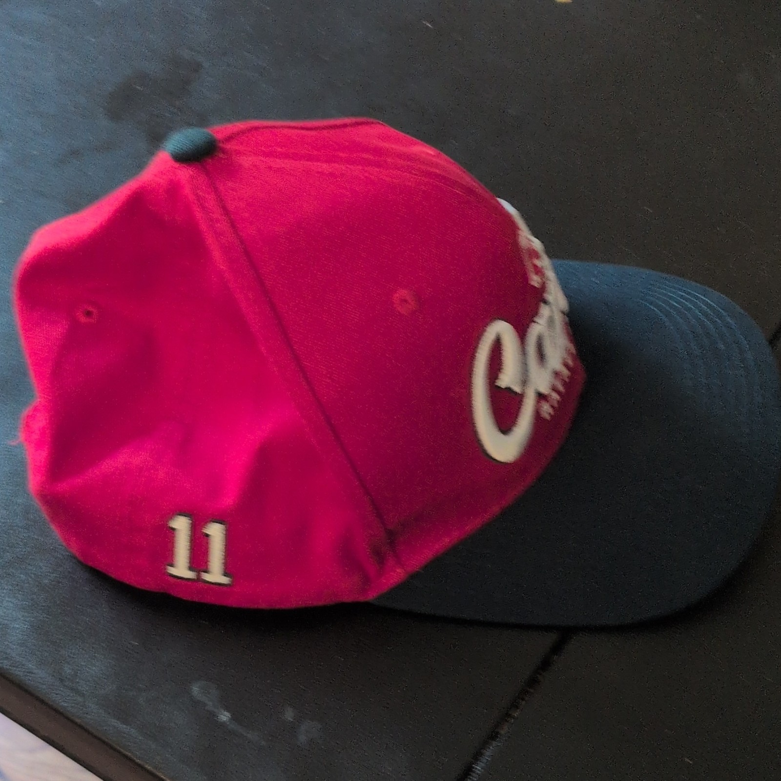 Coca-Cola Script Rafael Devers “Carita” #11 Adjustable Baseball Cap Hat