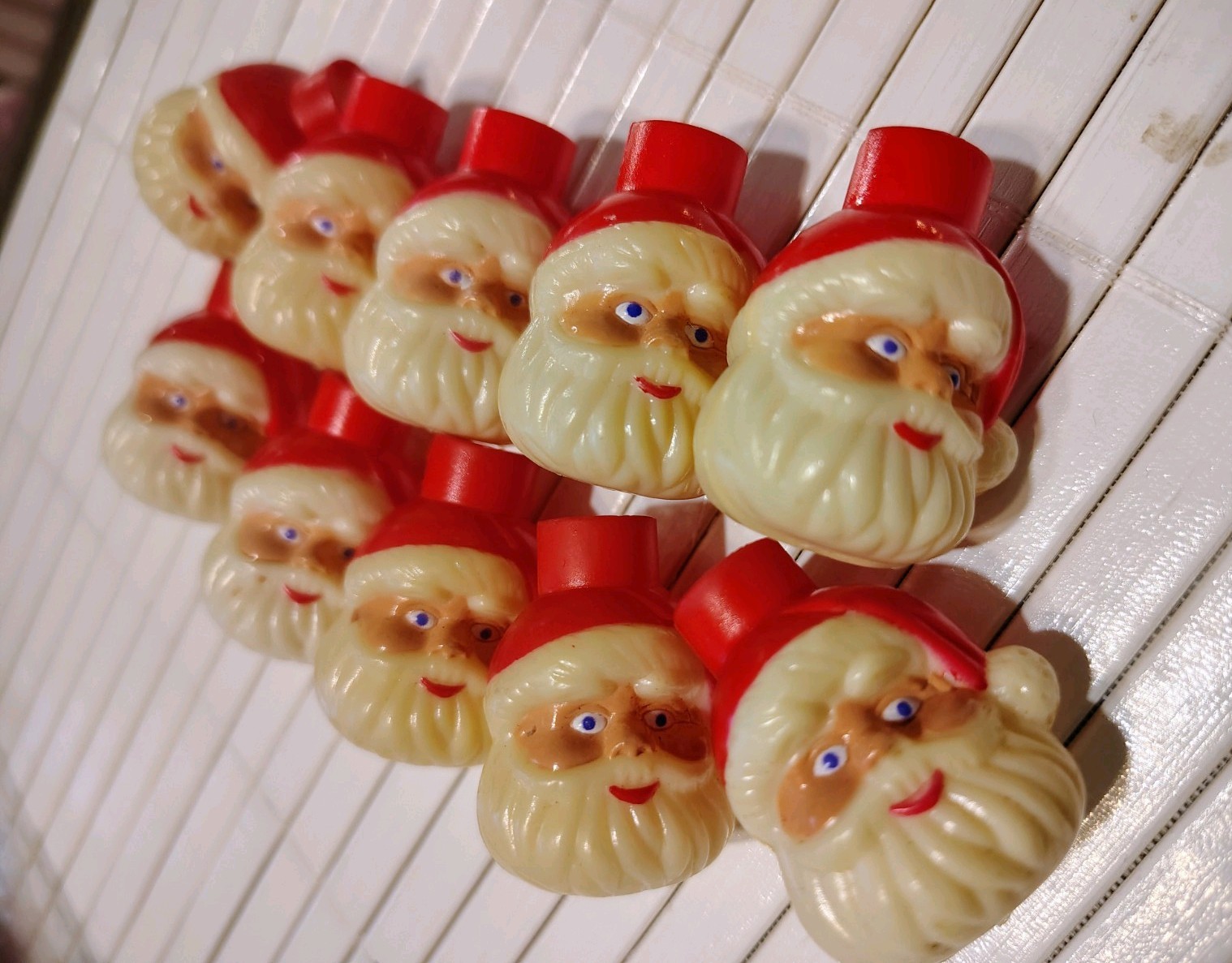 Mini Santa Head Light Covers 30 Count as shown