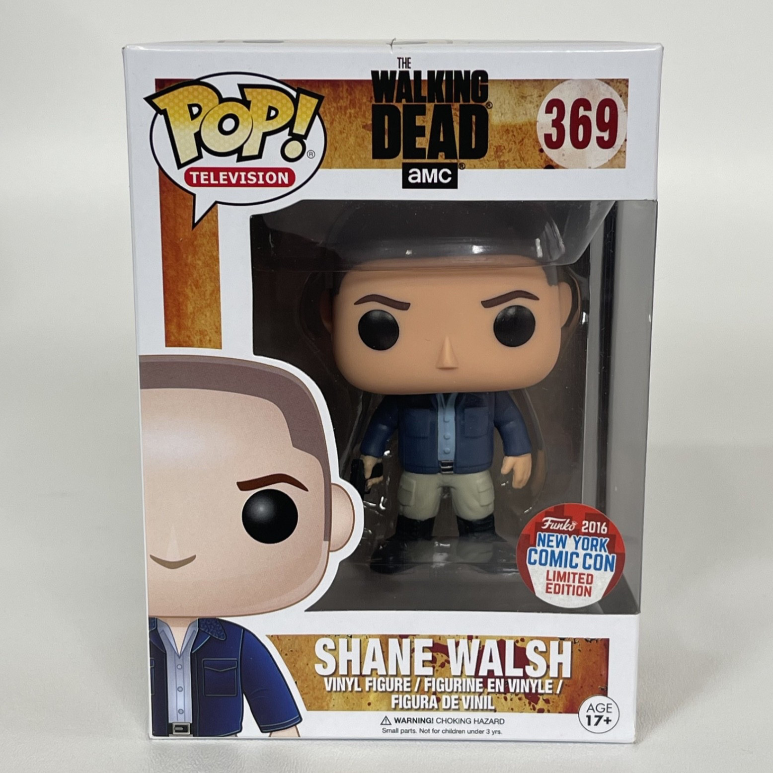 Funko Pop AMC The Walking Dead #369 Shane Walsh 2016 NYCC Exclusive – Box Damage