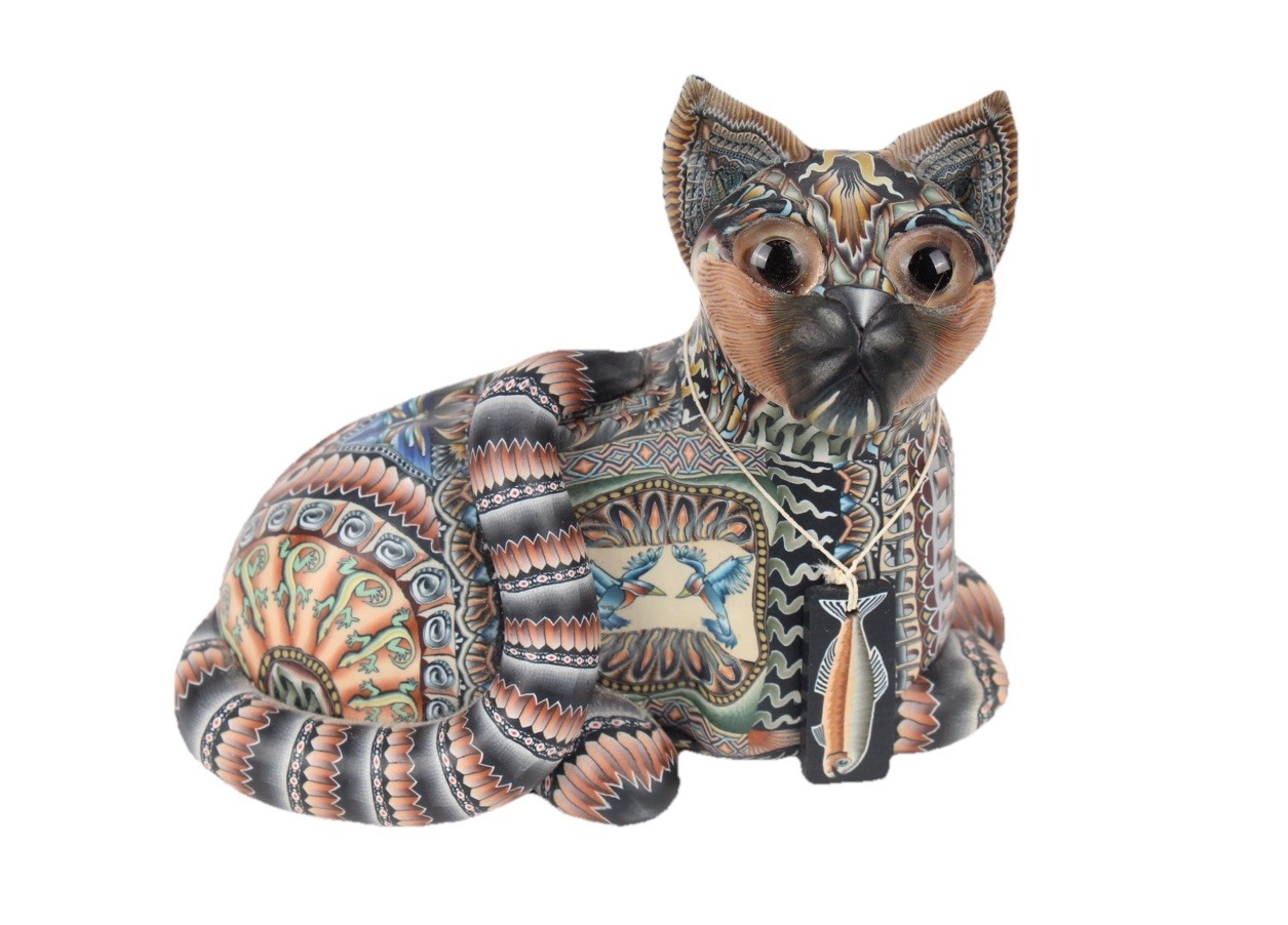 Jon Stuart Anderson CAT Polymer Clay Figurine Fimo Creations 2005 – INSANE ART