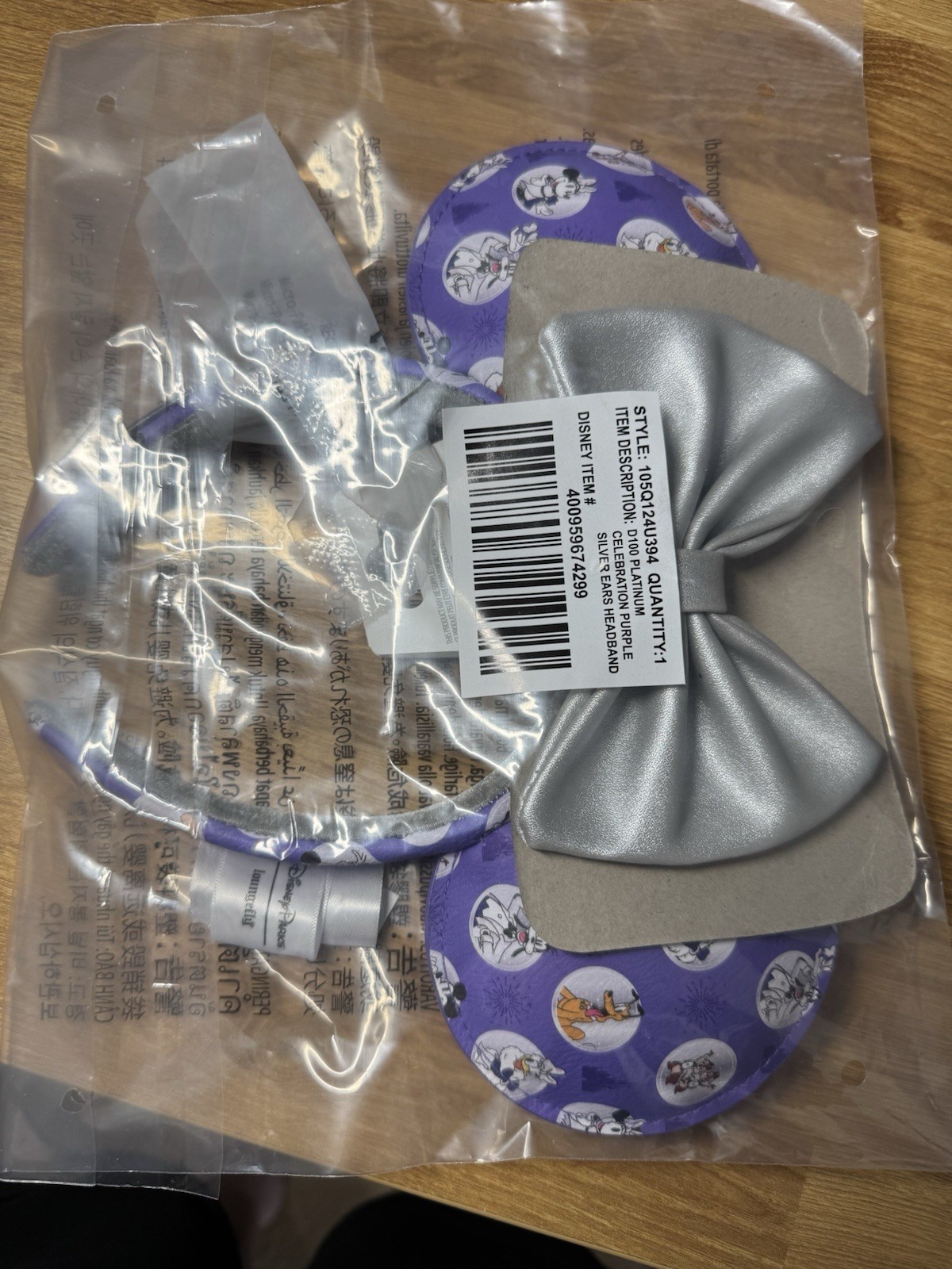 Disney Loungefly Mickey & Minnie Mouse Ears Headband Adult Size Disney 100 NWTS