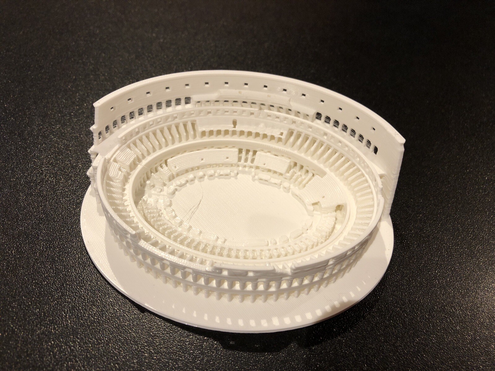 Ancient Rome Italy Colosseum / Coliseum 3D Printed PLA Plastic 4.5”x3.75”x1.5”