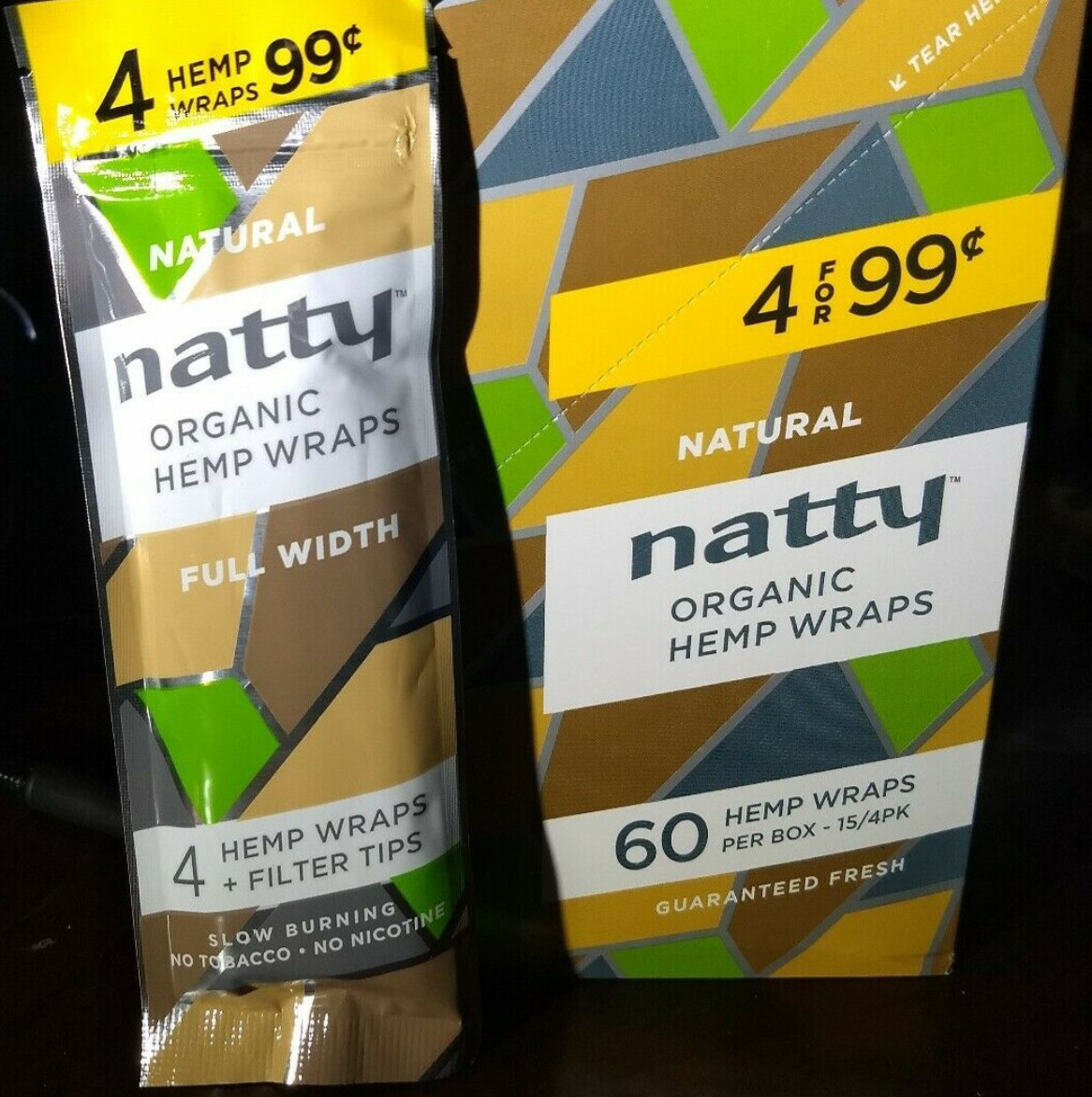 Natty Organic Herbal Flavored Papers Natural/Original 5/4ct packs