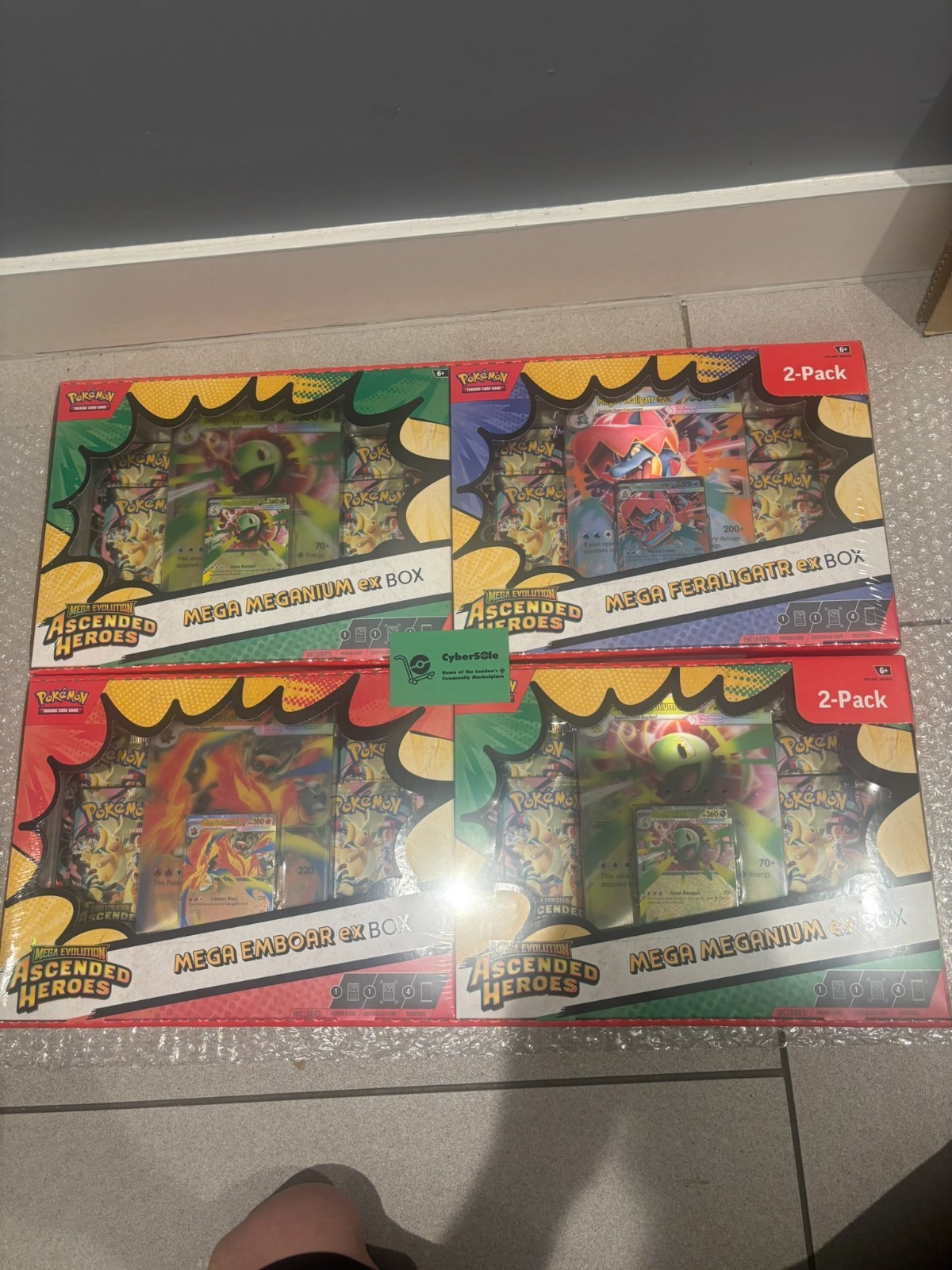 Pokémon TCG Mega Evolution Ascended Heroes Mega EX Boxes 2 Pack x2 COSTCO