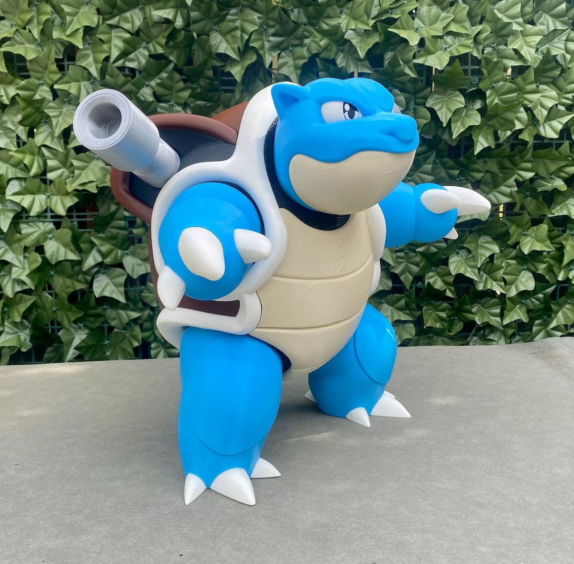 3D Printed -Blastoise #009 Figure- 5″ Tall 3D Printed -PLA Plastic