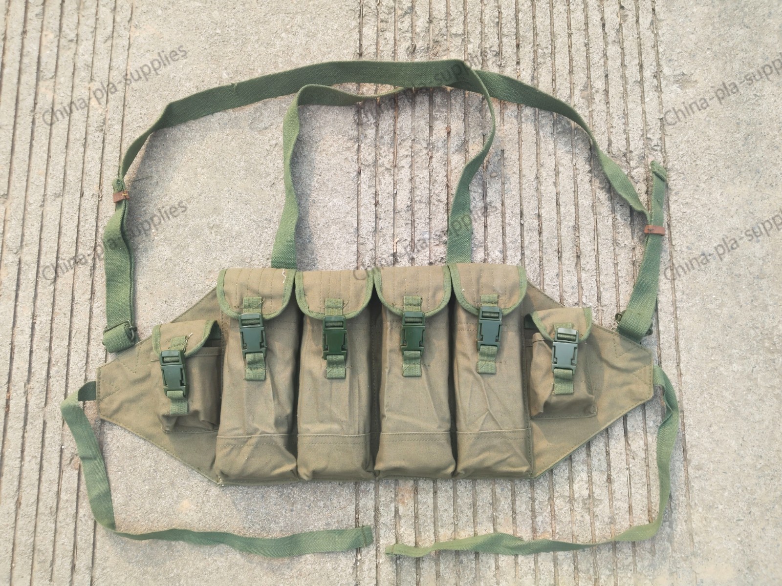 RARE SR Buckle 7.62 Mag Ammo Pouch Chinese Military Type 81 Chest Rig Bandolier