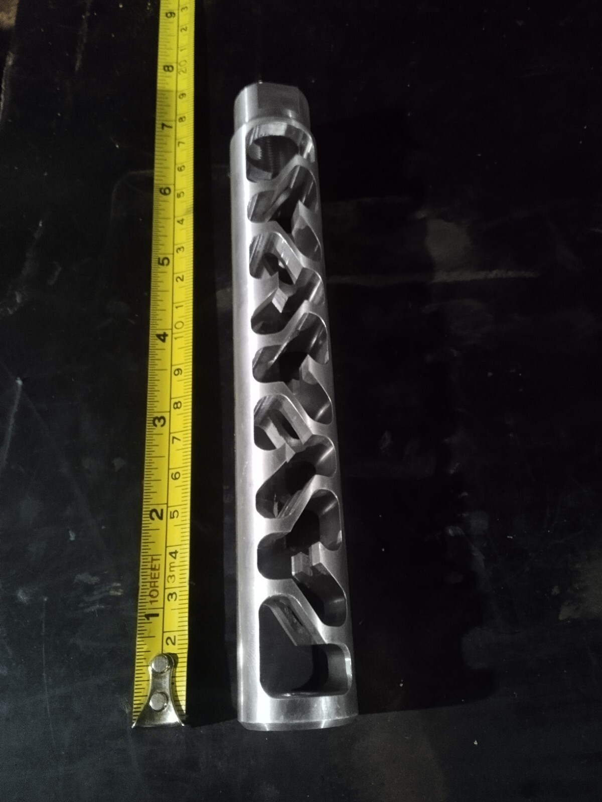 Aluminum Brake Handle Decorative Muzzle 5/8-24 Thread .355 Thru Hole.