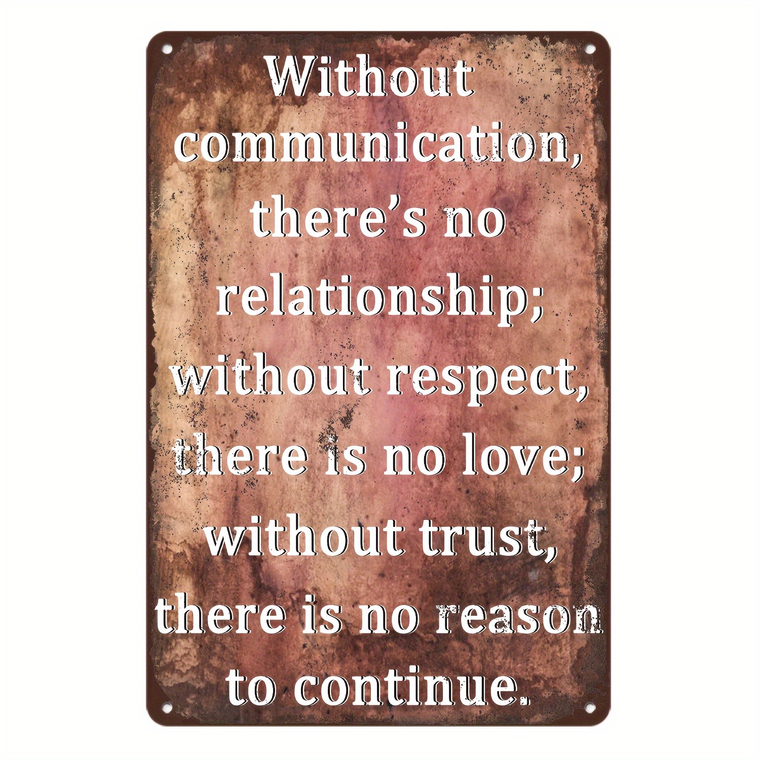 A Single Decorative Tin Metal Signs Home Décor 8×8 Inch And Plaque, Measuring Ma