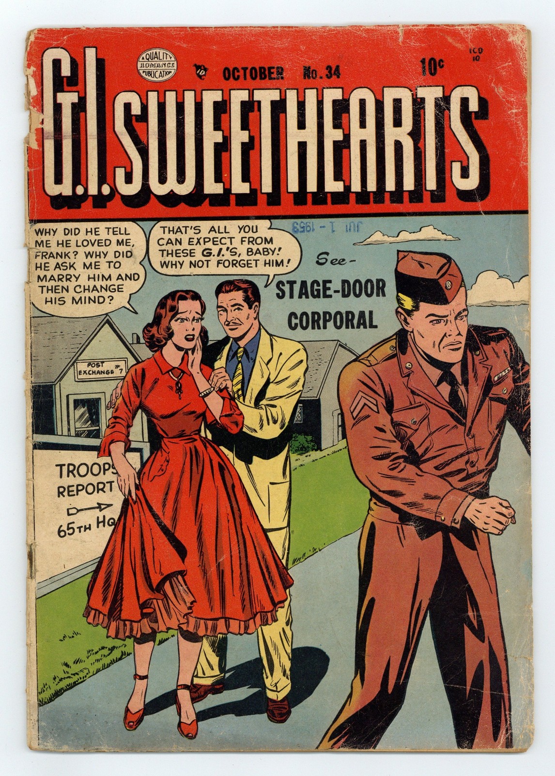 GI Sweethearts #34 GD 2.0 1953