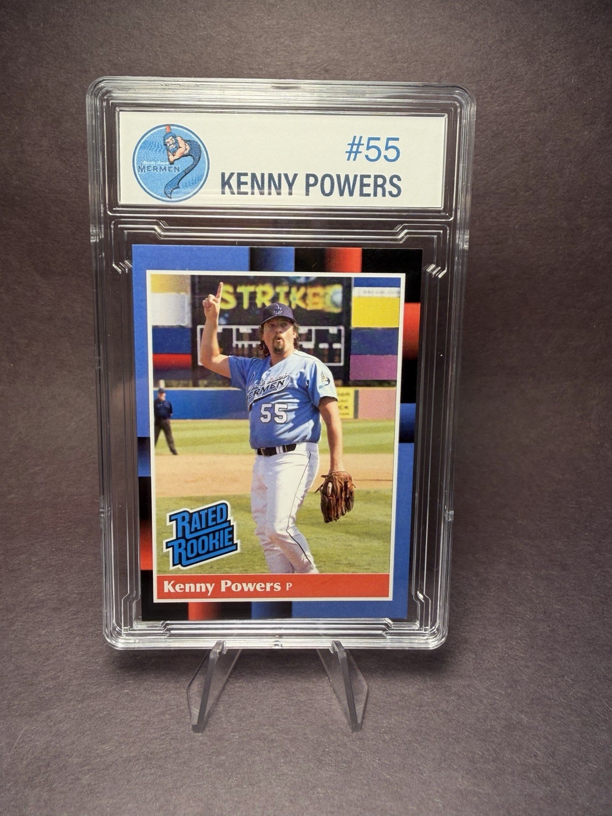 Kenny Powers Custom Graded Baseball Card Rated Rookie Style Eastbound & Down