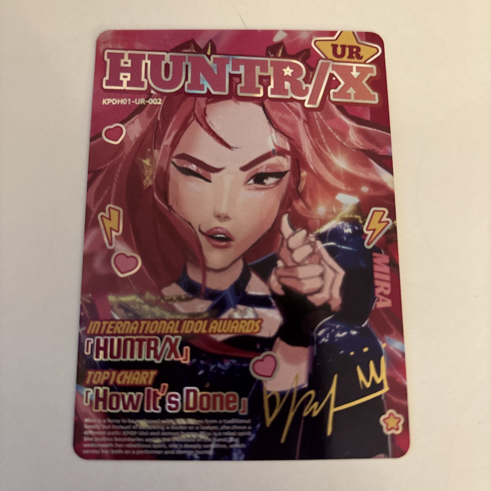 2026 Kayou KPop Demon Hunters Collectible Trading Card #KPDH01-UR-002 – Mira