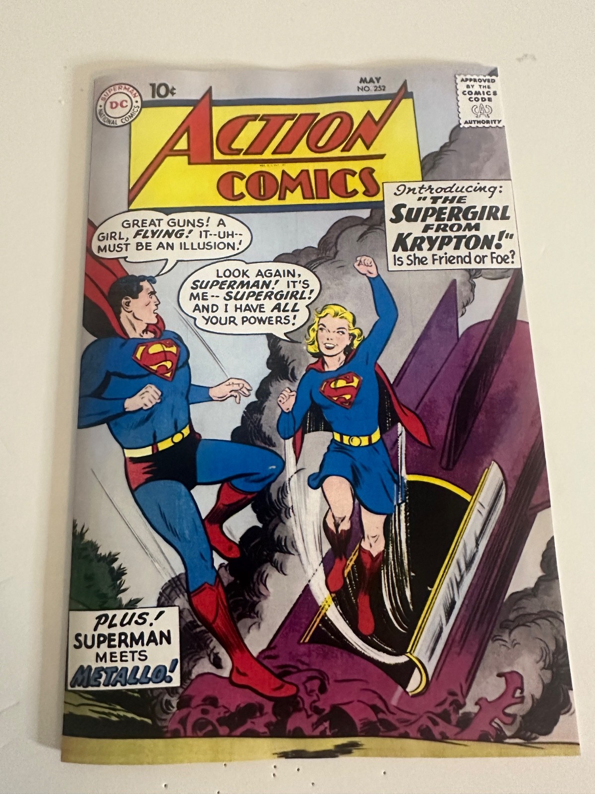Action Comics 252 Millennium Edition Coverless Reprint Interior Facsimile Cover