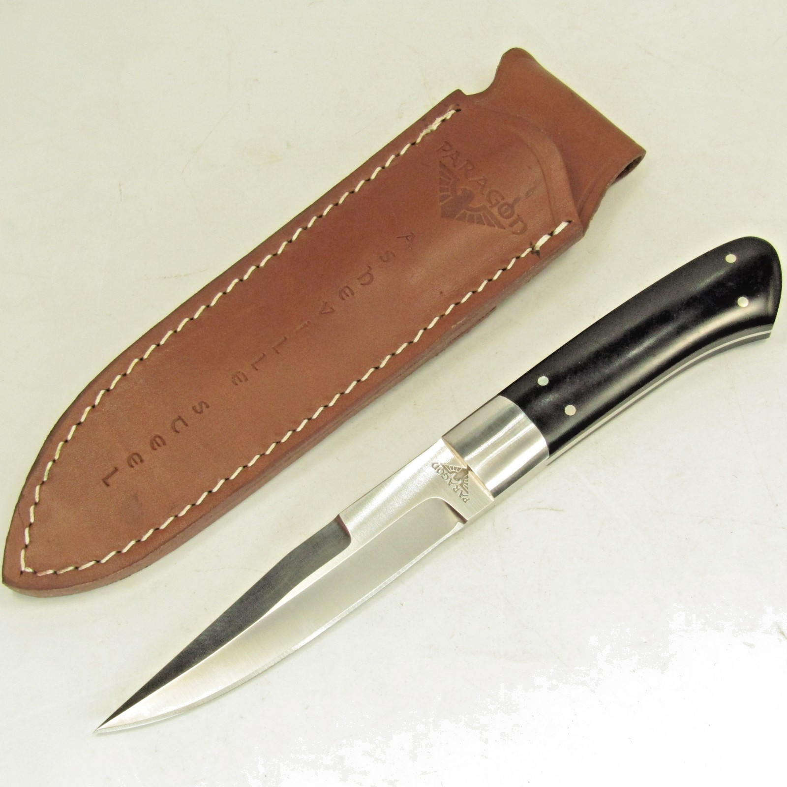 Paragon Seki-City Japan Fixed Blade Boot Knife – Asheville Steel – Leather NR/MN