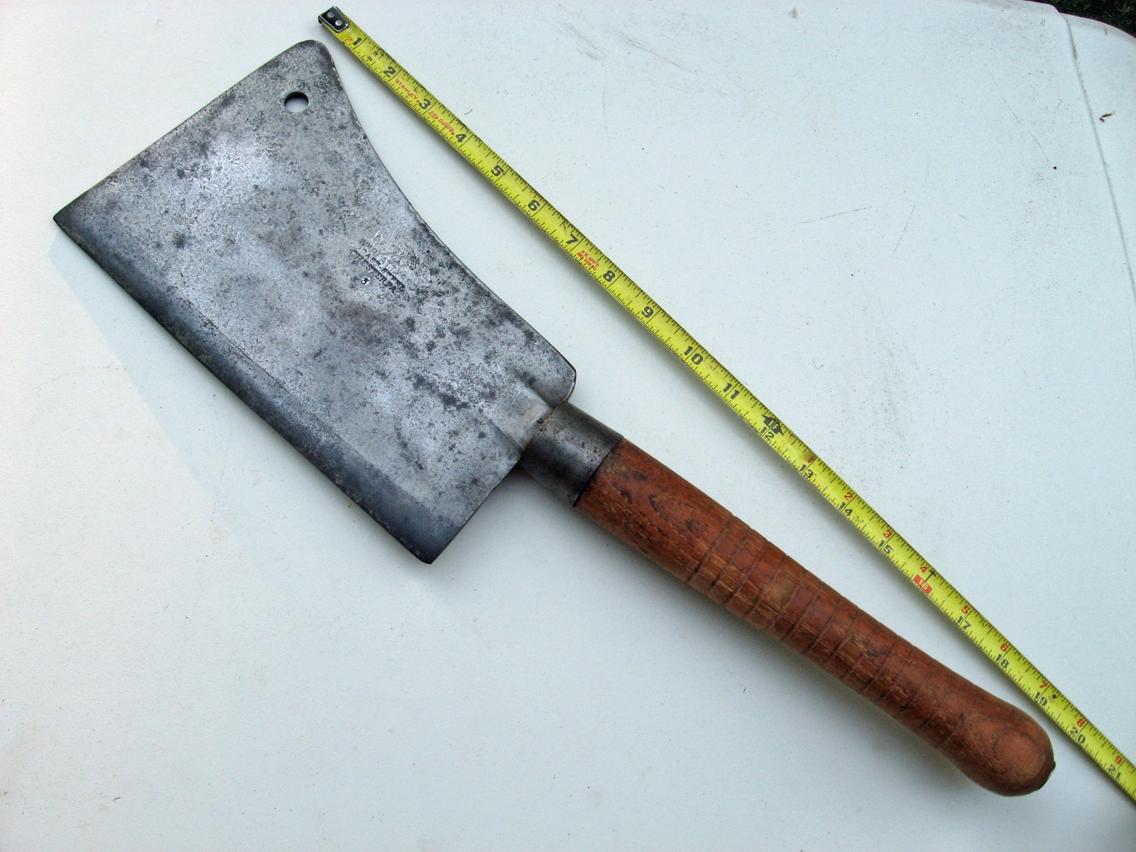 Vintage Large WM. BEATTY & SON No.3 Meat Cleaver