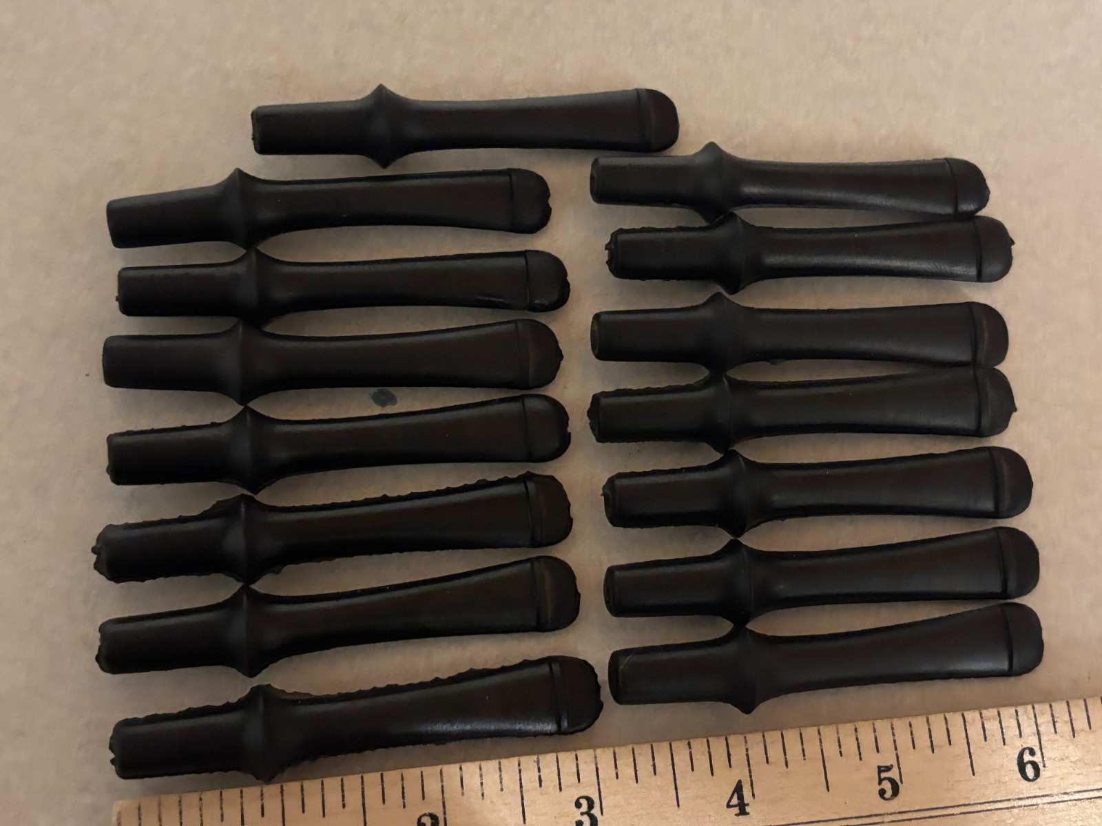 Judd’s Lot of 15 Vintage Never Used Vulcanite P-Lip Pipe Stems