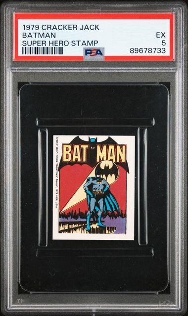 1979 CRACKER JACK BATMAN SUPER HERO STAMP PSA 5