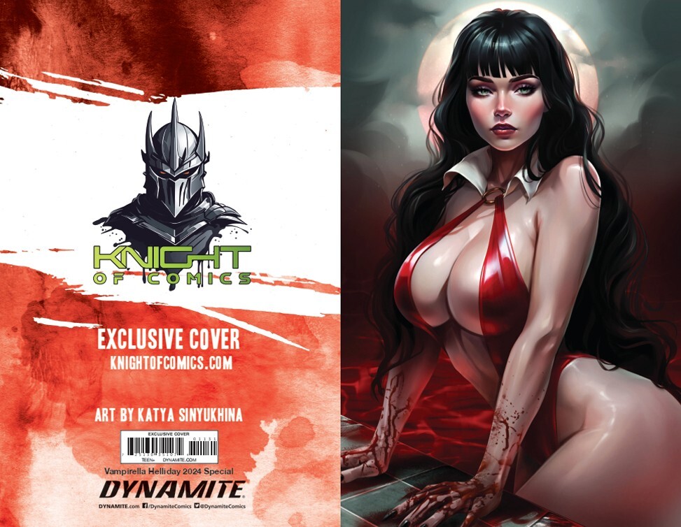 VAMPIRELLA HELLIDAY 2024 SPECIAL #1 – KATYA SINYUKHINA VIRGIN VARIANT NM+