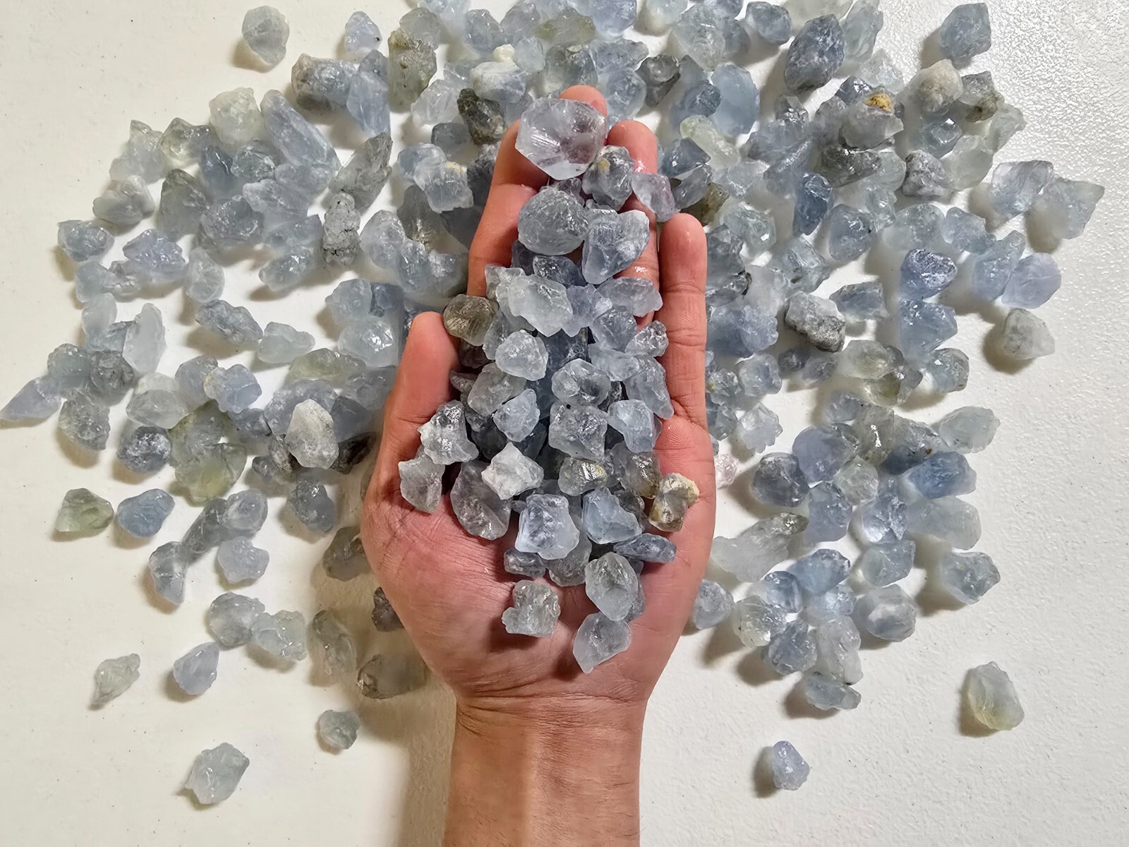 Celestite Crystal Bulk Wholesale Celestine Rough Stones from Madagascar