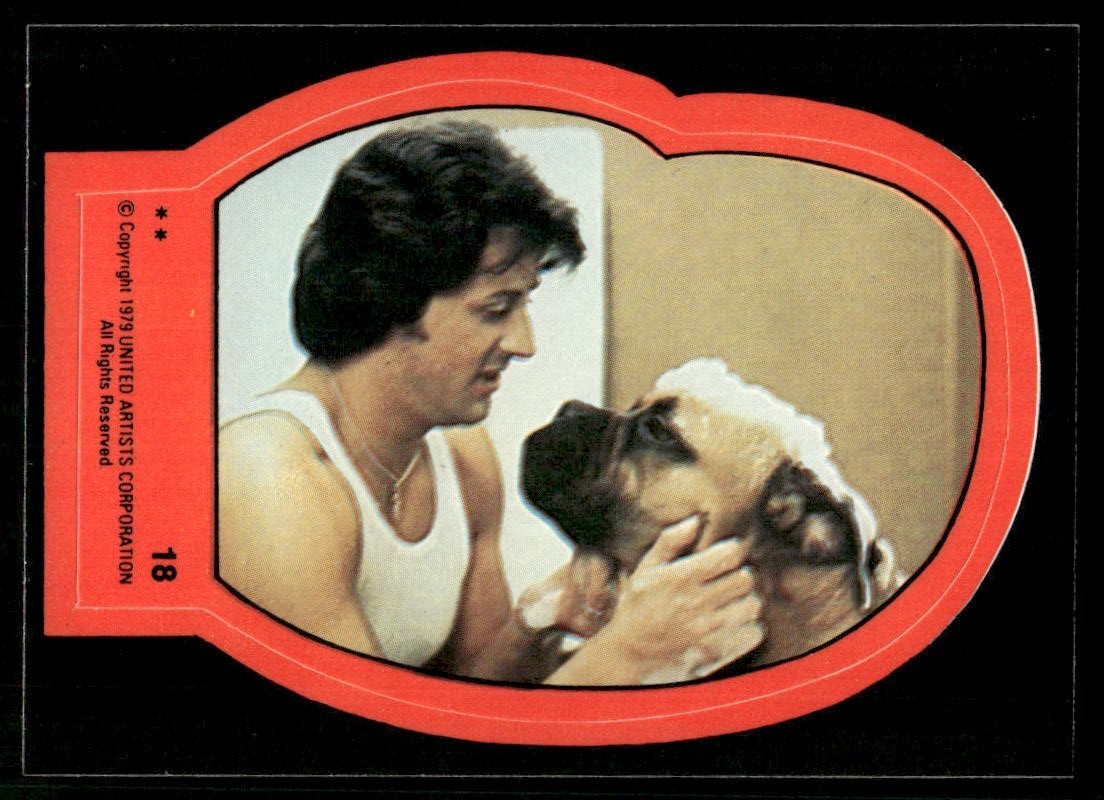 Rocky 1979 Boxing Movie Topps Sticker Crad #18 (NM)