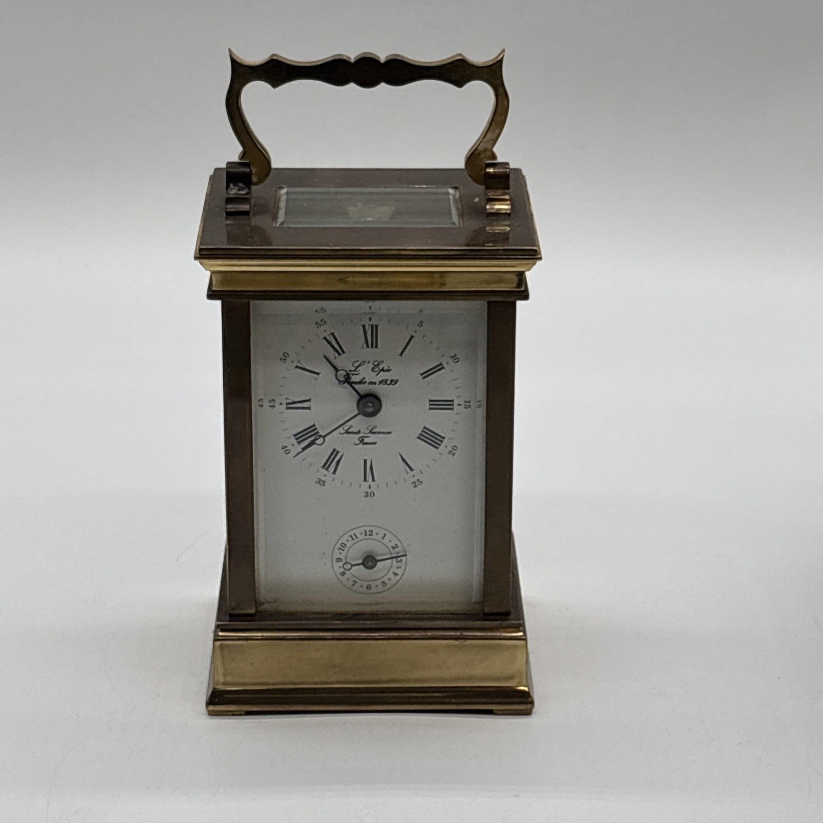 Early 20th century carriage clock by L ‘Epee Saint Luxanne, France,… working