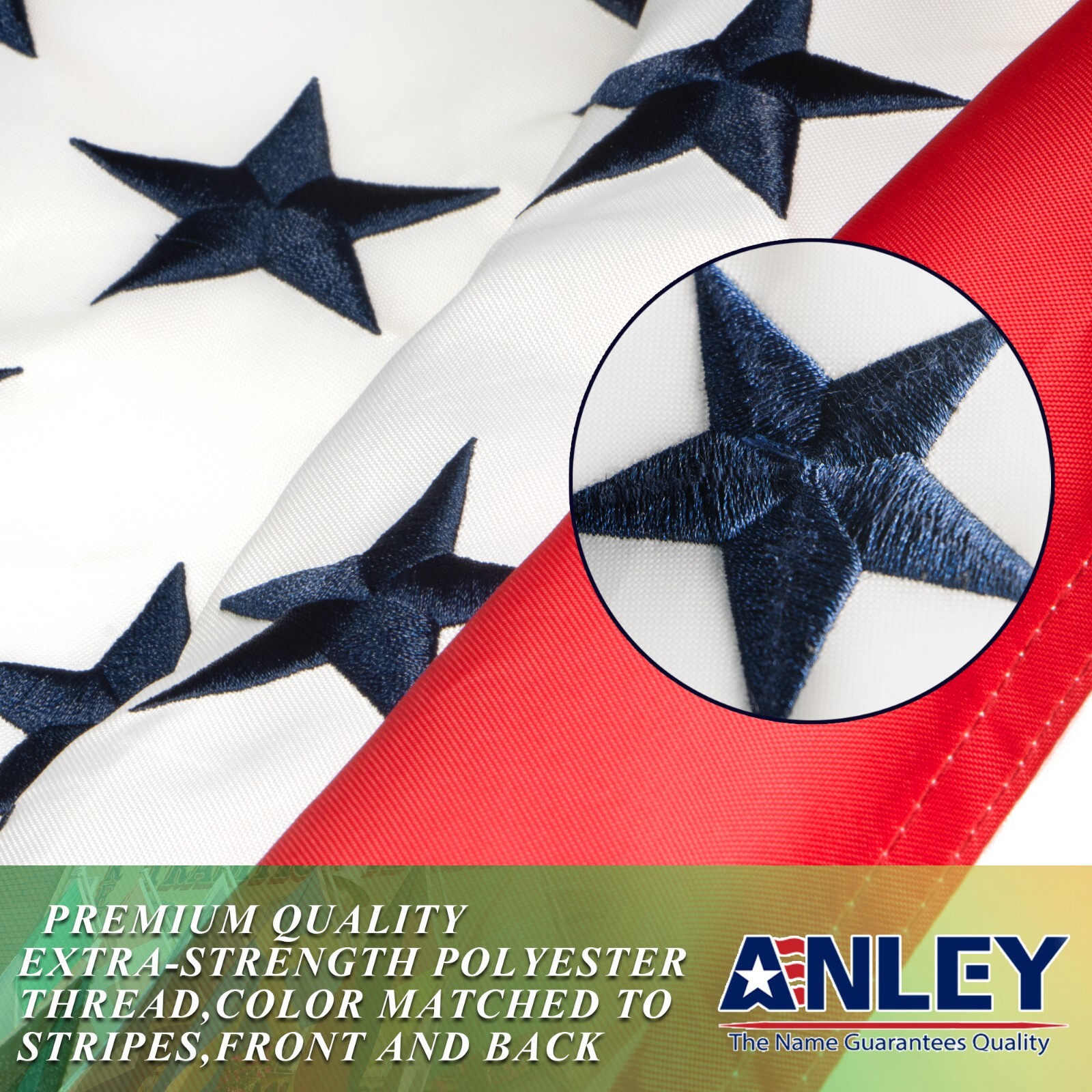 Anley USA Civil Peace Flag 3×5 Ft Nylon Embroidered American Civil Peace Flag