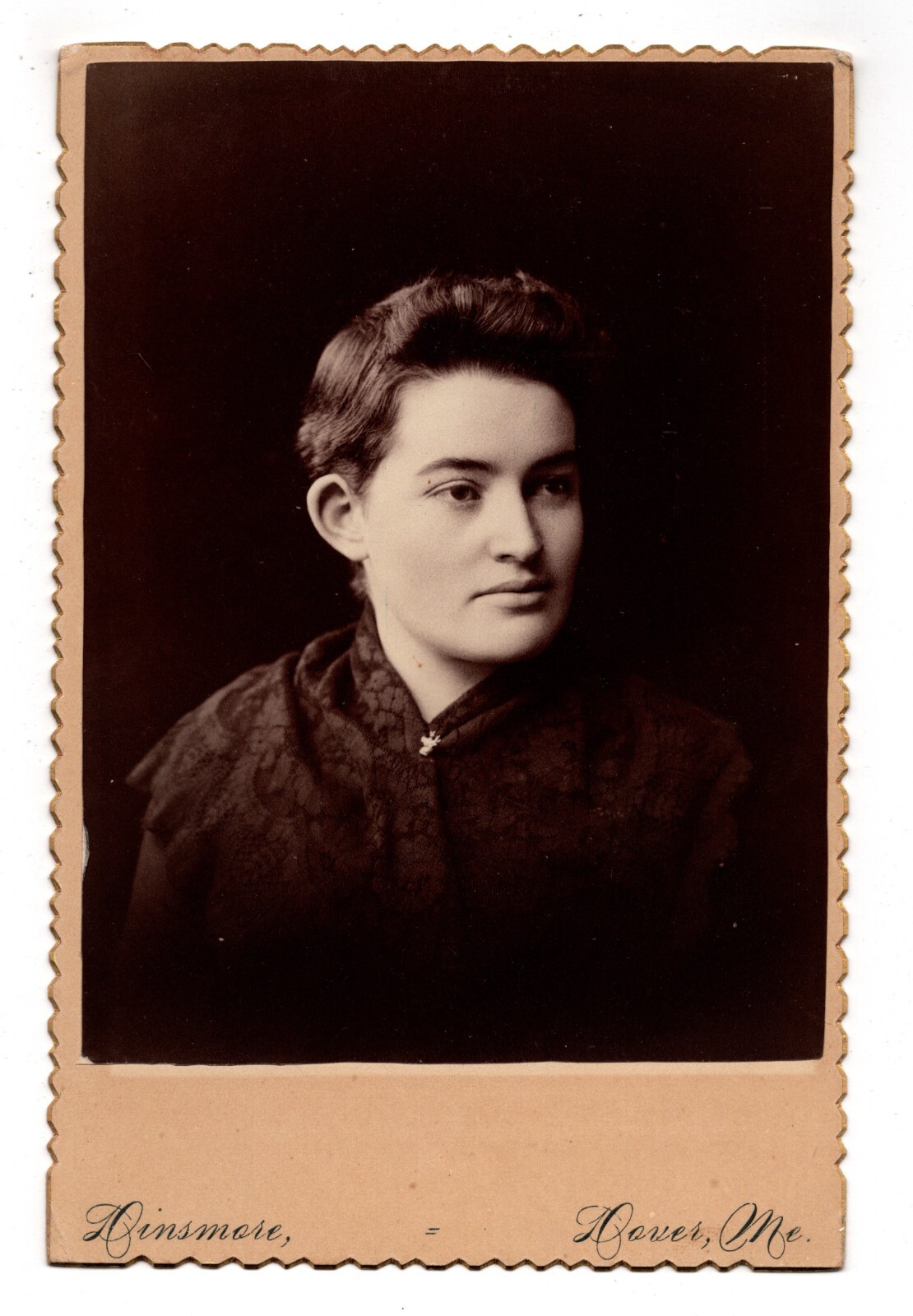 Cabinet Card Circa 1870s A.h. Dinsmore Gorgeous Lady In Dress Dover