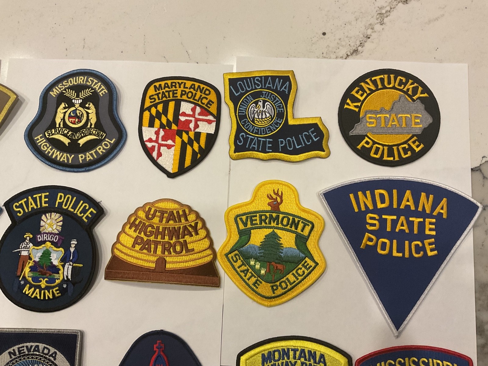 Collectors state patch set 50 pieces from all the states .Full Size and New