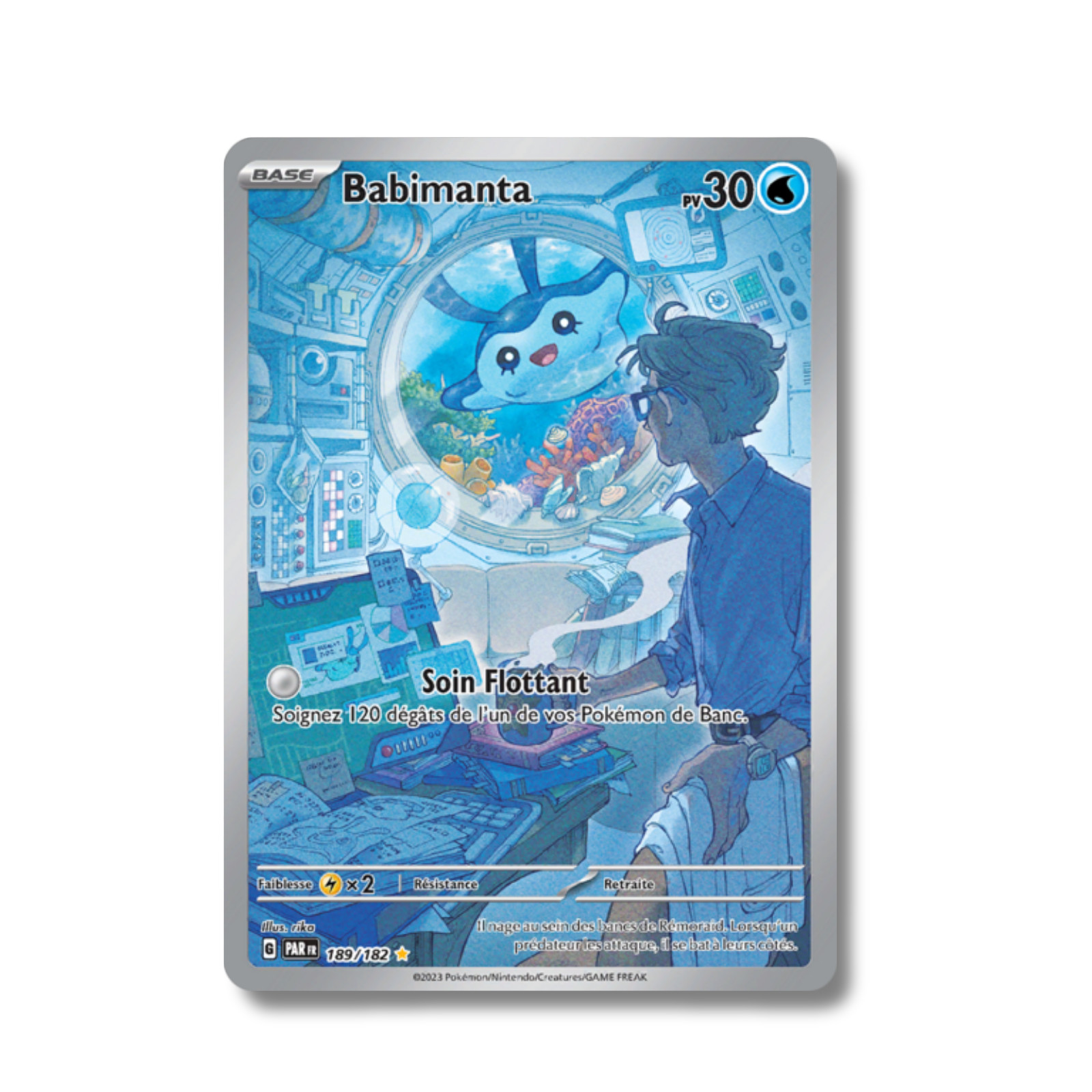 French Pokemon Card – Babimanta A.R 189/182 – EV Faille Paradoxe