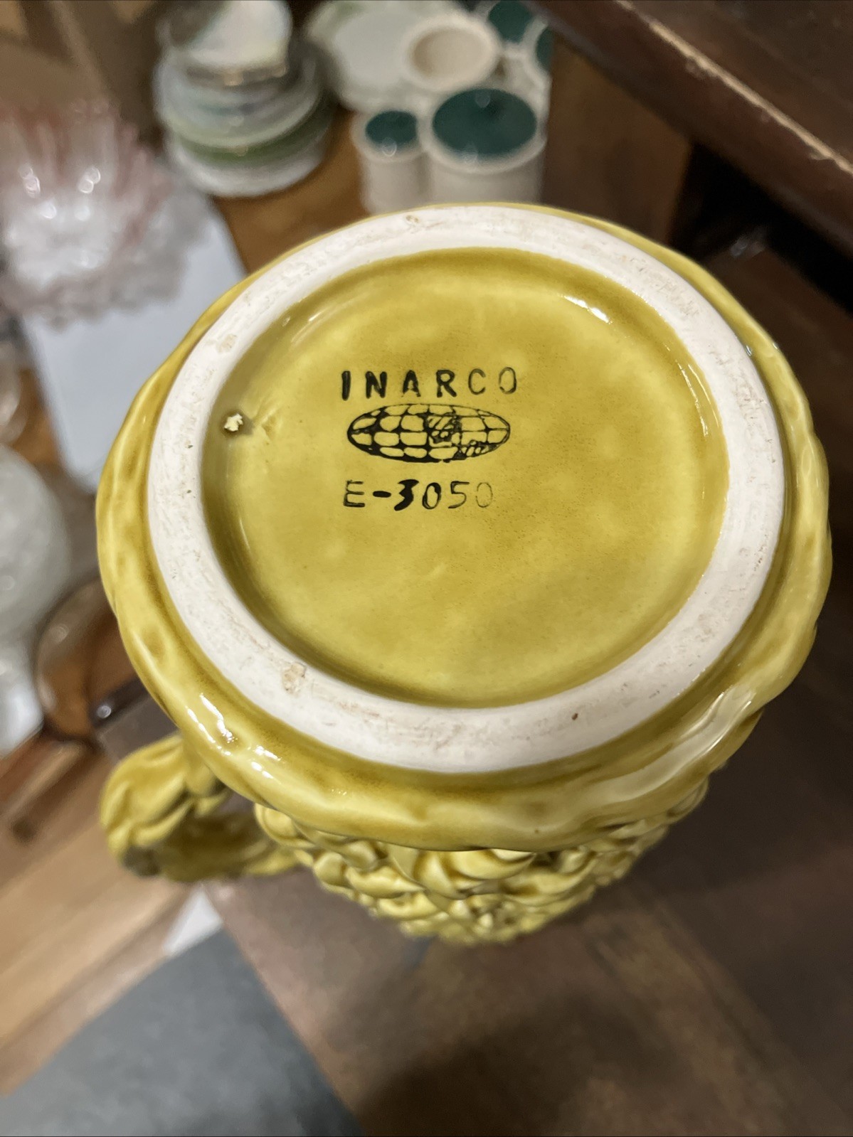 Inarco Weave/ Rope Pitcher; Approximately 8 Inches Tall