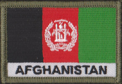Afghanistan Flag – Polyster Militaria Patch Patches