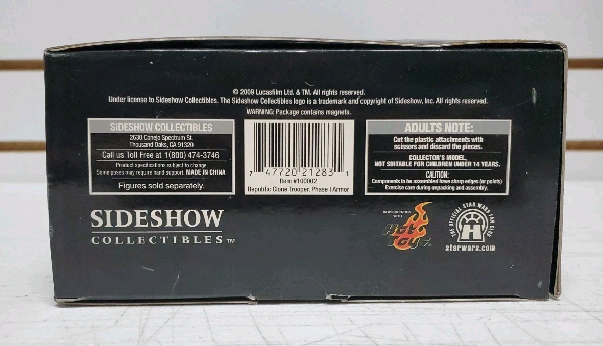 2009 Sideshow: Star Wars Republic Clone Trooper Phase 1 Armor Figure, Pre-Owned