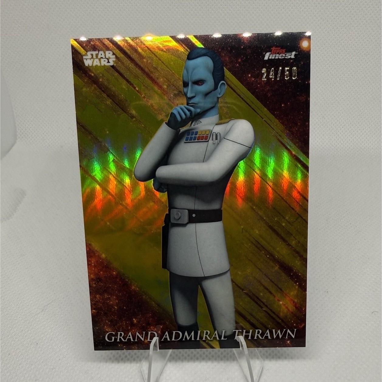 Topps Finest Star Wars Grand Admiral Thrawn #41 Serial Numbered Card /50