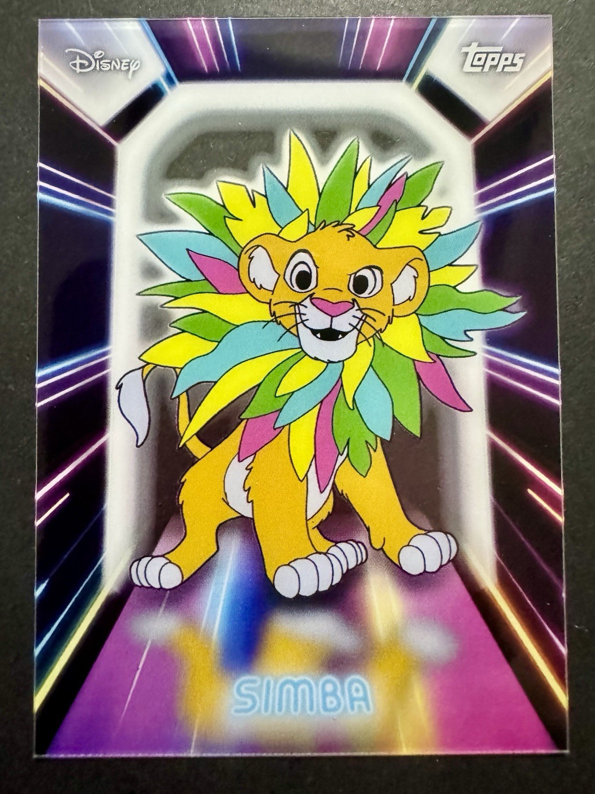 2026 Topps Disney Neon Illuminated Neon Lights Simba NPL-21 Lion King