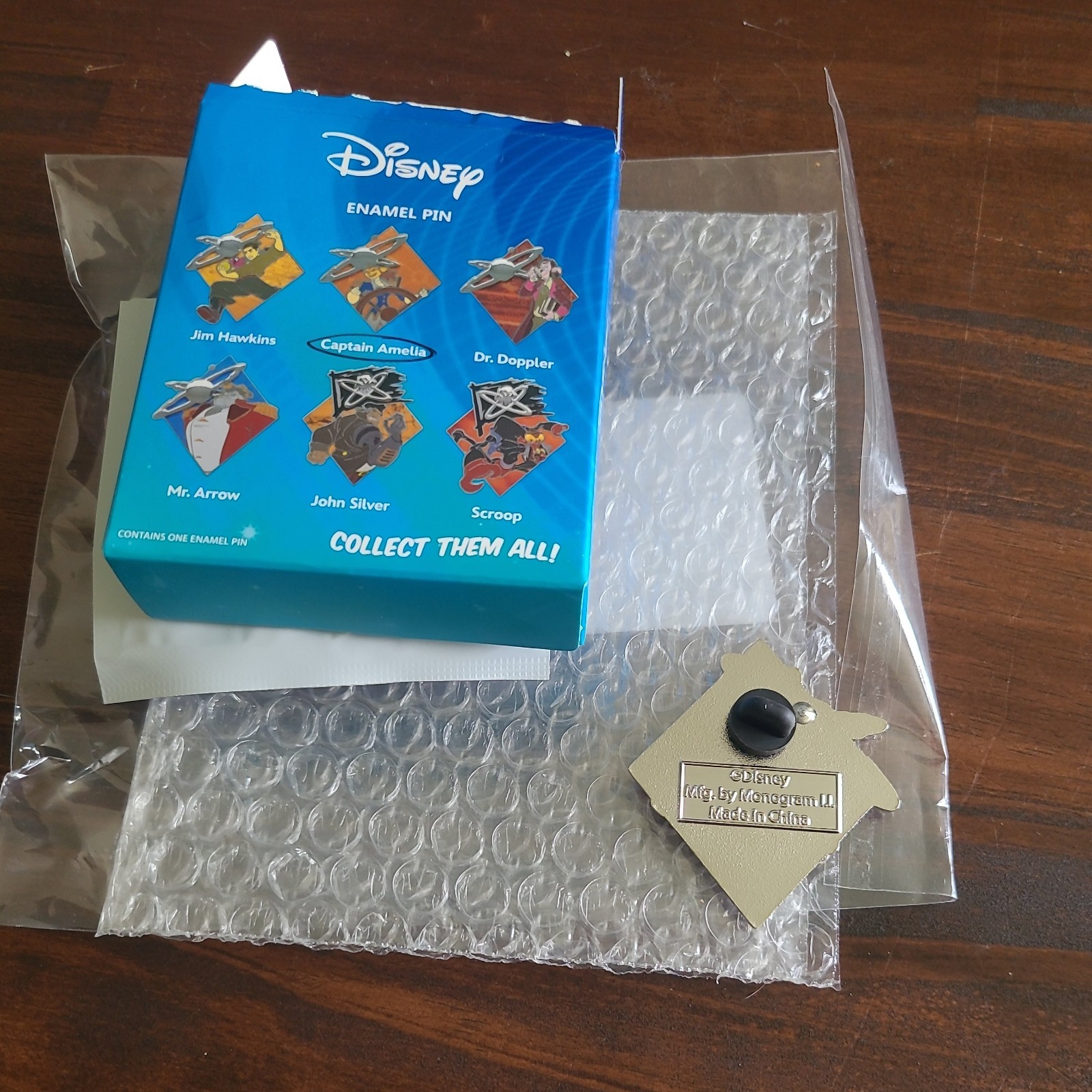 Treasure Planet Diamond Shape Blind Box Pin Captain Amelia Box Lunch Exclusive