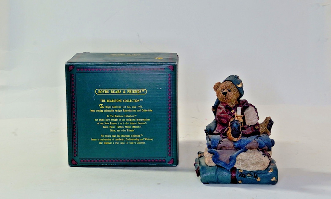 Vtg Boyds Bears & Friends Neville the Bedtime Bear Music Box Edition 1E/1210