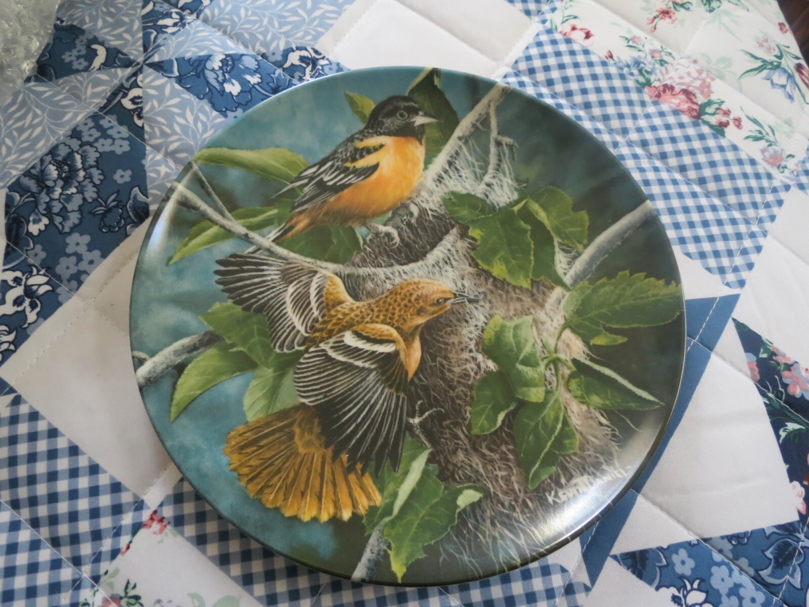 wild life bird plates Vintage-Collectible