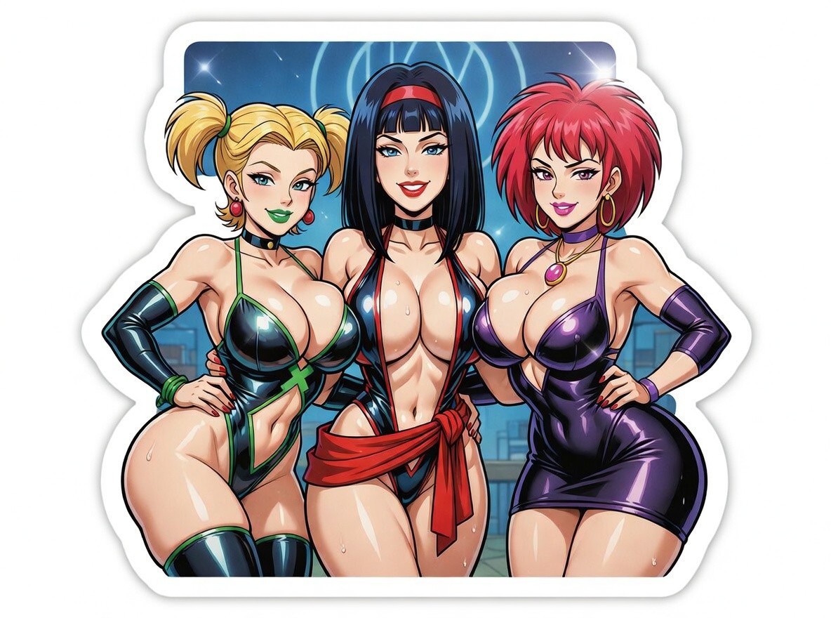 Anime Waifu Sticker Scooby Doo Hex Girls Weatherproof 3″ 6″ Car Vinyl Decal
