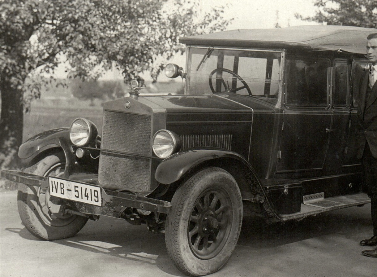 RPPC Fiat Car Automobile Real Photo Postcard