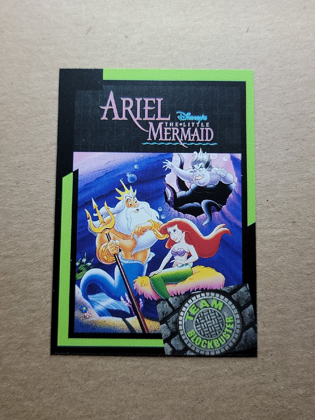 1993 Team Blockbuster Video Games Card #1 – Ariel – Disney’s The Little Mermaid