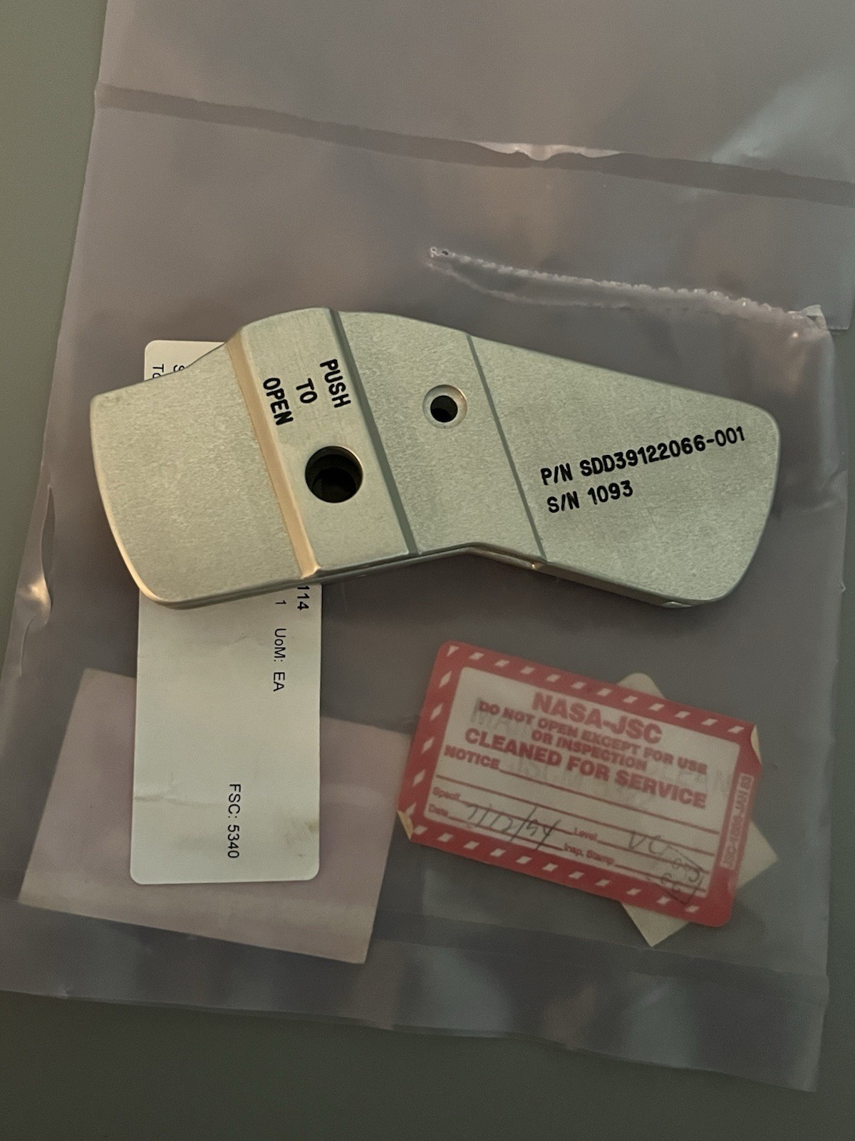 NASA Space Shuttle EVA Tether Keeper Housing Flight Hardware Maybe flown