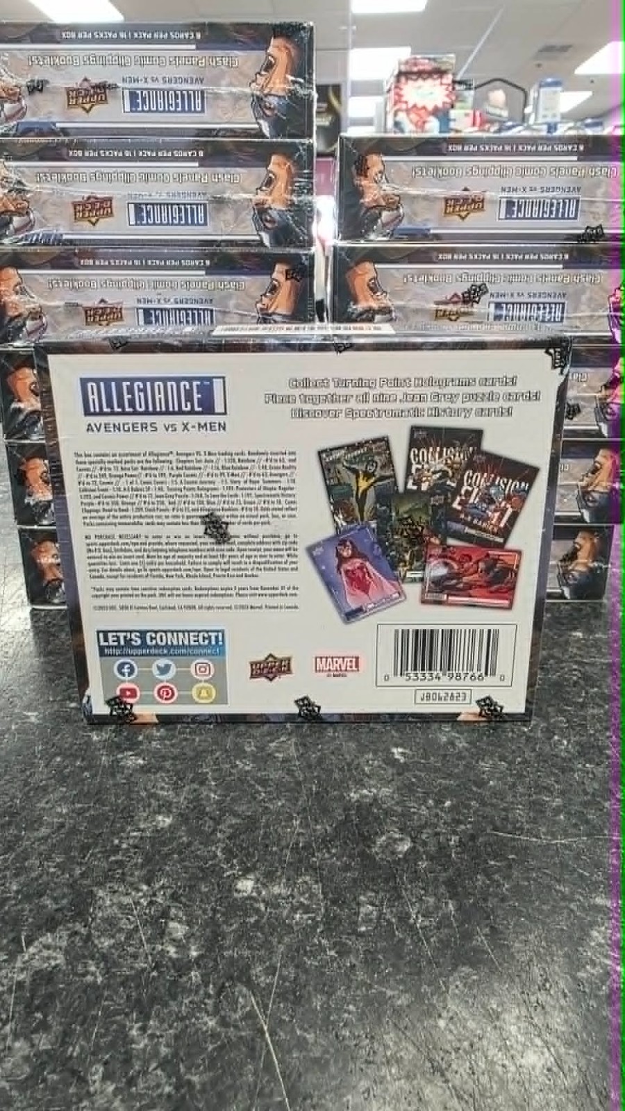 FACTORY SEALED 2023 UPPER DECK MARVEL ALLEGIANCE AVENGERS VS X-MEN HOBBY BOX