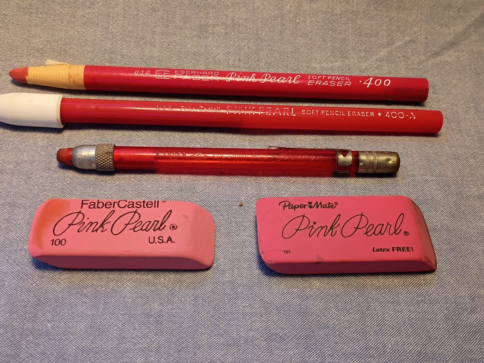 Vintage Lot of Eberhard Faber/Castell Erasers -USED-
