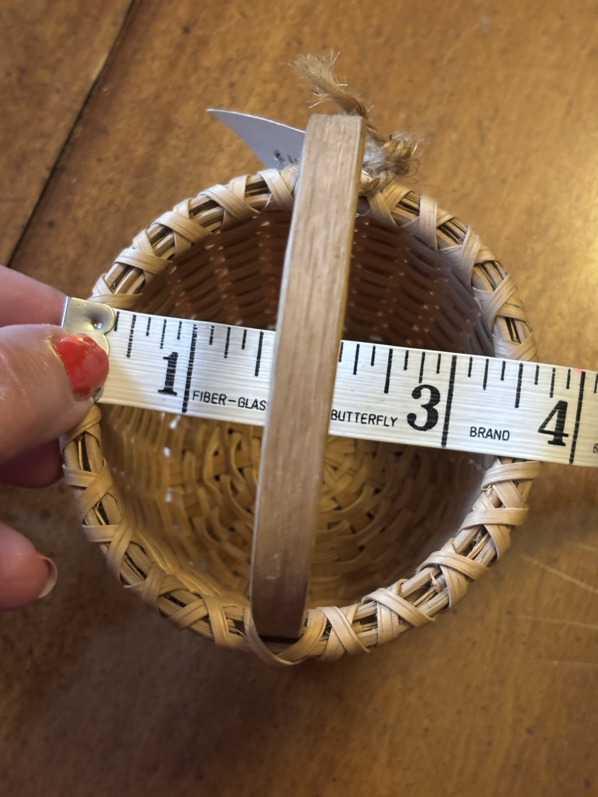 Pair Miniature Handmade Baskets Oak Bent Wood Ozarks Farmhouse~ Artist Owen Rein